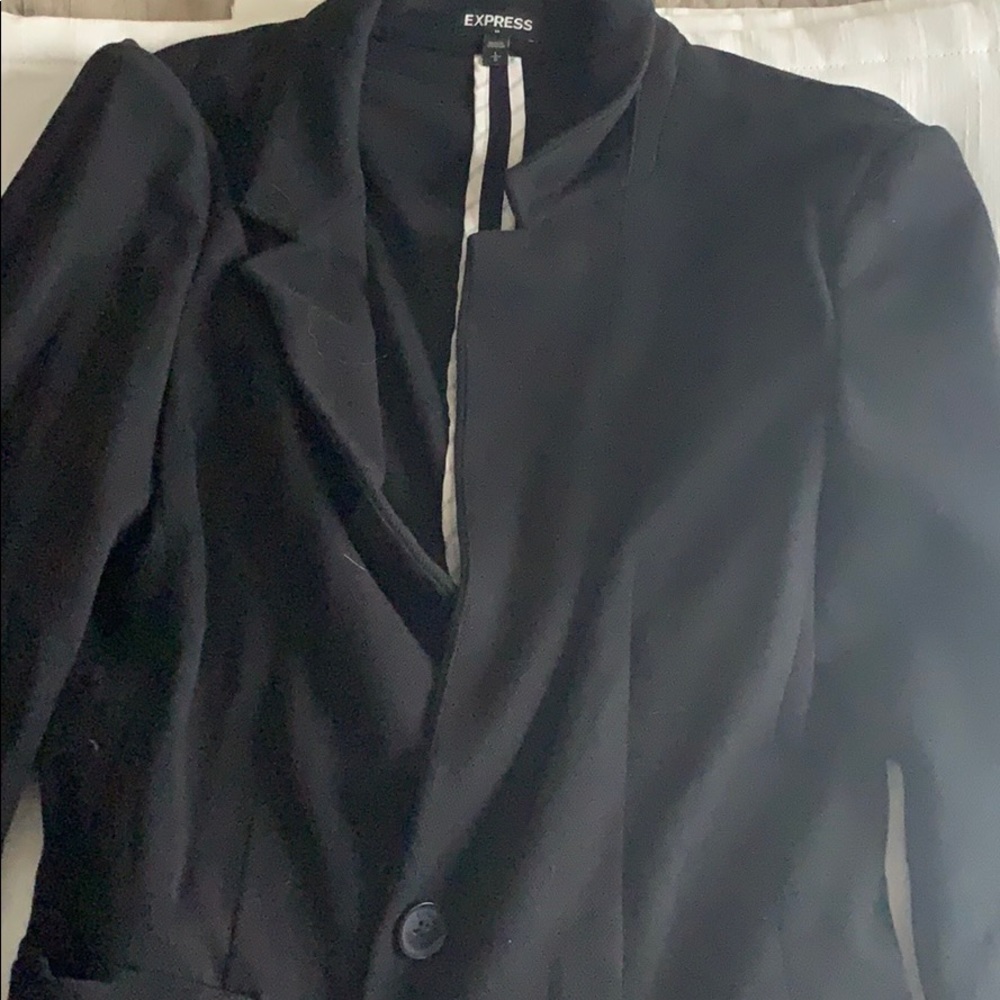 Black Cloth Blazer